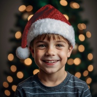 Cappello di Natale deluxe per bambini