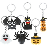 Portachiavi assortiti di Halloween - 6 unità