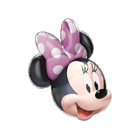 Palloncino a forma di viso di Minnie di 61 x 55 cm
