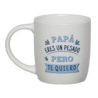 Boccale da 350 ml Papà sei un rompiscatole ma ti voglio bene - DCasa