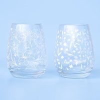 Bicchiere decorato da 420 ml - DCasa