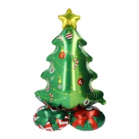 Mappamondo per albero di Natale con base da 81 cm