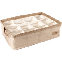 Organizzatore di biancheria intima 39 x 26 x 10 cm Organico - 12 scomparti