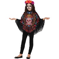 Poncho del Giorno dei Morti per ragazza
