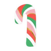 Tovaglioli bastoncino zucchero natalizio da 15,5 x 8 cm - 20 unità