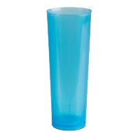 Bicchieri a tubo in plastica colorata da 300 ml - 10 pz.