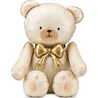 Palloncino a forma di orso Teddy crema di 84 x 75 cm