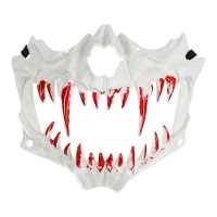 Maschera di teschio con denti di lupo