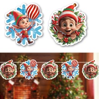 Ghirlanda di Elfi natalizi di 3 m