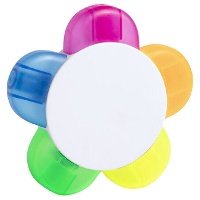 Evidenziatore a forma di fiore con 5 colori