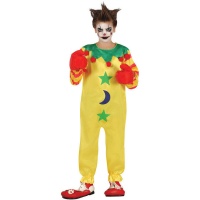 Costume da clown assassino con forme per bambini