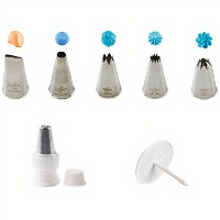 Kit di beccucci con adattatore e supporto per fiori - Decora