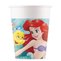 Tazza di cartone Ariel della Sirenetta 200 ml - 8 pz.