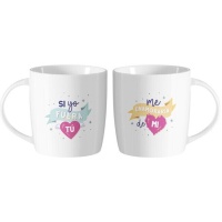 Tazza da 350 ml Se io fossi te, mi innamorerei di me - 2 unità