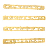 Tagliapasta alfabeto e numeri Swirly - FMM - 4 pezzi