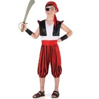 Costume da pirata con pantaloni a righe per bambini