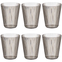 Bicchiere a righe da 300 ml - 6 pezzi