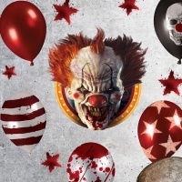 Adesivi per la decorazione murale del clown assassino