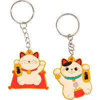 Portachiavi gatto della fortuna - 1 unità