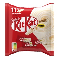KitKat di cioccolato bianco con biscotto mini - Nestlé - 11 unità