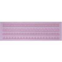 Stampo rettangolare in silicone con bordi assortiti 39,5 x 12 cm - Artis decor