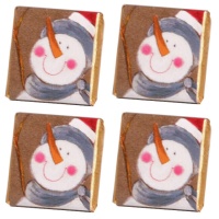 Cioccolatini con pupazzo di neve - 150 unità