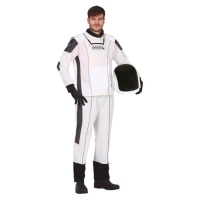 Costume astronauta in bianco e nero da uomo