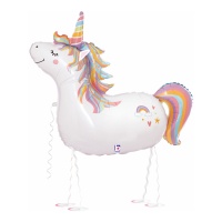 Palloncino camminante Unicorno da 97 cm - Grabo