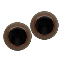 Occhi di sicurezza Amigurumis 0,6 cm marrone - 1 paio