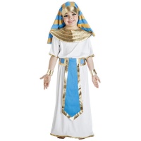 Costume da egiziano con cintura blu per bambini