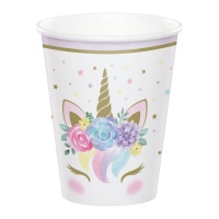 Bicchieri Animali selvaggi divertenti da 266 ml - 8 unità