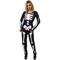 Costume da scheletro fosforescente per adulti