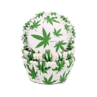 Pirottini cupcake foglie di marijuana - House of Marie - 50 unità