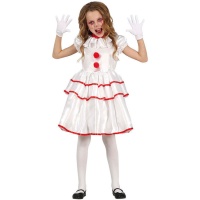 Costume clown mimo da bambina