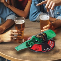 Set della bottiglia con roulette