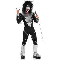 Costume da rocker dei Kiss per uomo