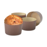 Stampo monouso panettone da 750 g da 15 x 15 x 11 cm - Decora - 5 unità