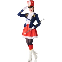 Costume da majorette blu per donna