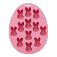 Stampo coniglietti in silicone 23,5 x 18 x 2,5 cm - Wilton - 12 cavità