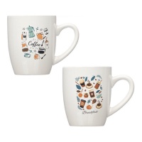Tazza da 350 ml assortita per colazione - 1 unità