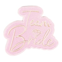 Toppe termoadesive rosa Team Bride - 6 unità