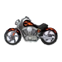 Pallone moto nero 115 x 57 cm - Conver Party