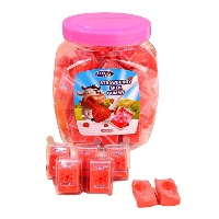 Tetrapack di gomma da masticare ripieni di gelatina da 18 gr - 50 unità