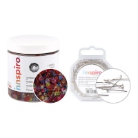 Kit di paillettes trasparenti assortite e spille - Innspiro