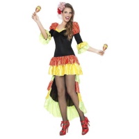 Costume da rumbero nero per donna