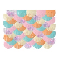 Tenda a frange colori pastello 2 x 2 m