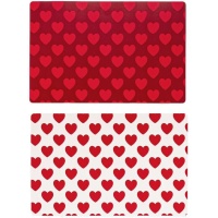Tovaglietta 43 x 28 cm Cuori - 1 unità