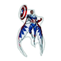 Palloncino a forma di Capitan America Sam Wilson di 62 x 93 cm