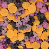 Spruzzi di Halloween lilla, nero e arancione 50 gr - FunCaKes