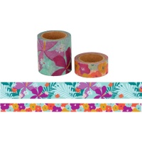 Washi tape fiori e foglie - 5 m